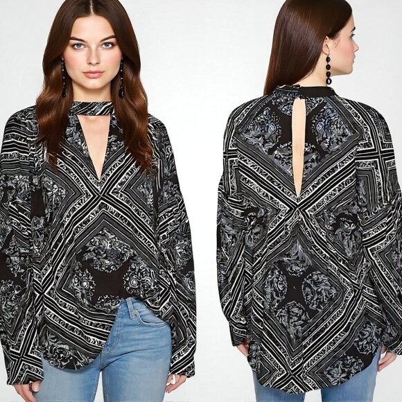 Free People Walking on Dream Black White S NWOT - Picture 1 of 11